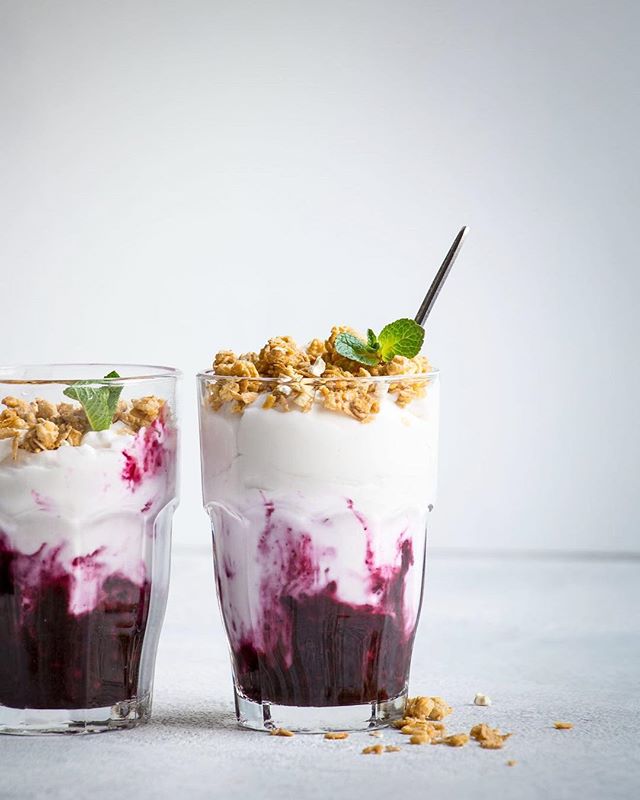Coconut Yogurt And Berry Compote Parfaits Recipe The Feedfeed