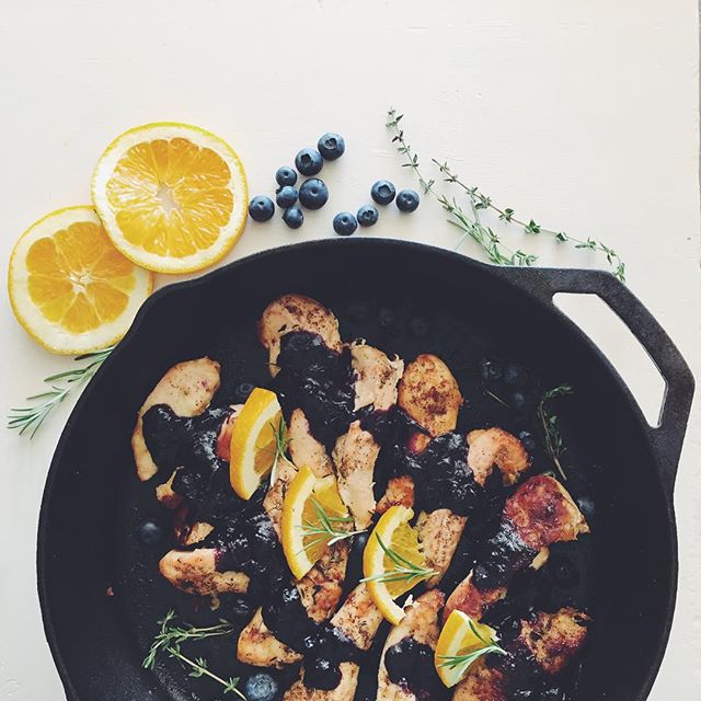 Garlicrosemary Chicken With Blueberry Sauce, Honey & Apple Cider Vinegar Recipe The Feedfeed