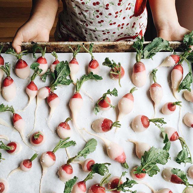 Buttered Radishes With Sea Salt Recipe The Feedfeed