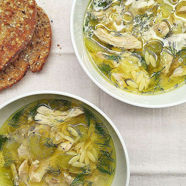 Chicken Soup With Orzo, Dill, And Lemon recipe by Penny Flood The