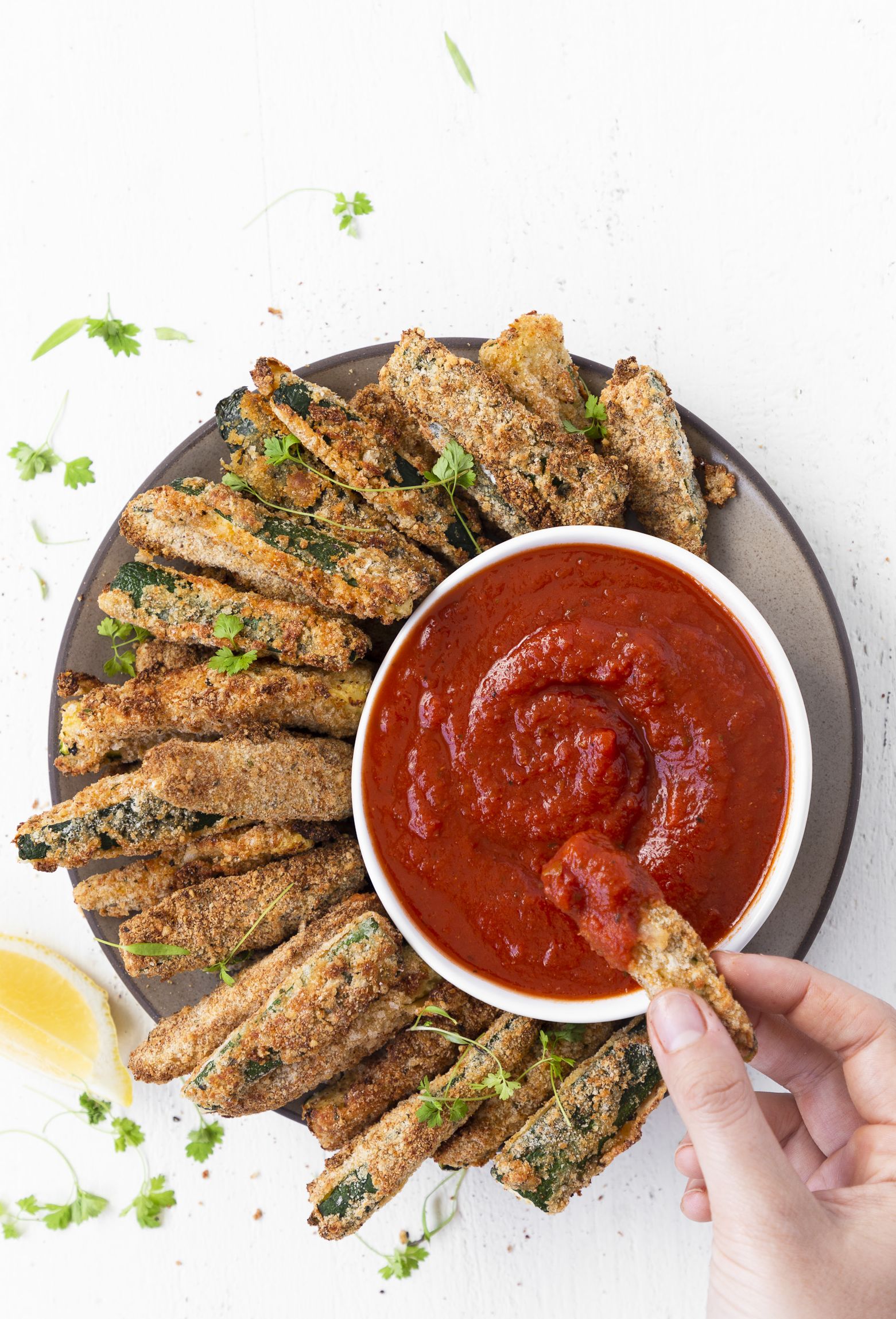 Zucchini Fries with Marinara Recipe The Feedfeed