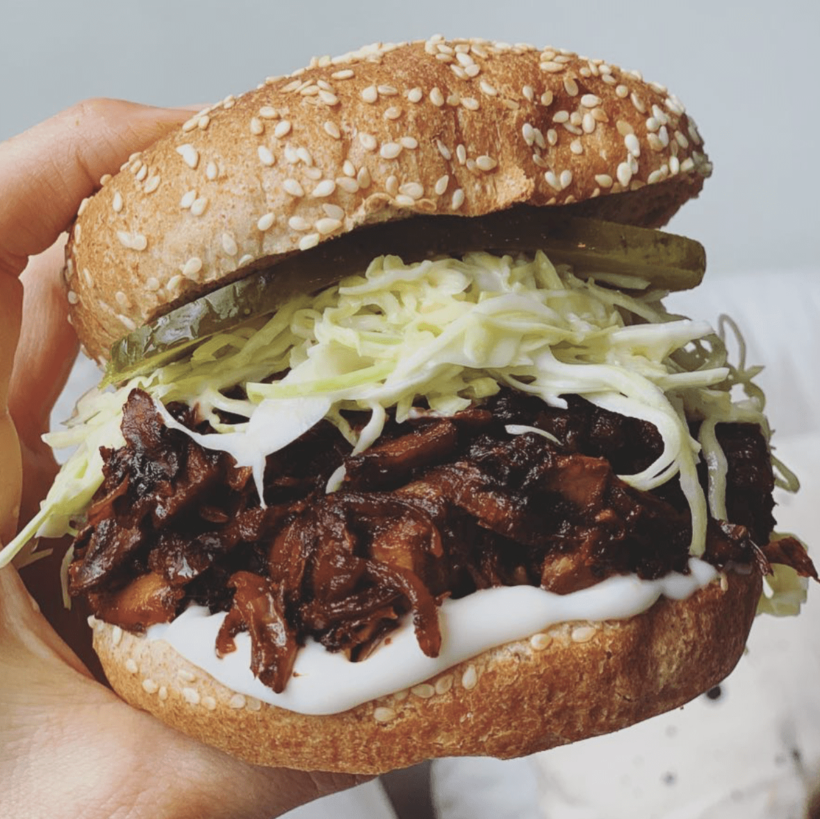 Pulled Mushroom Artichoke Sandwich Recipe The Feedfeed