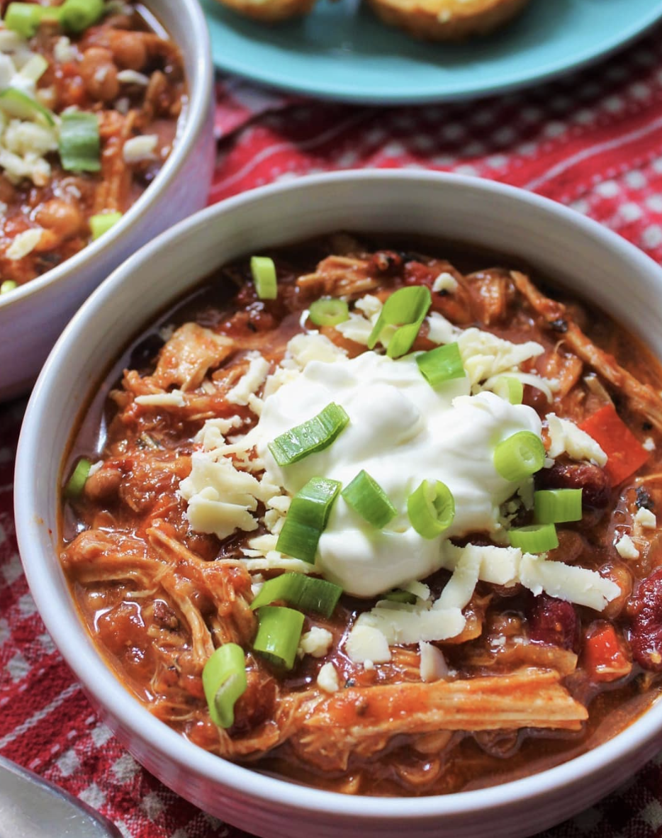 Slow Cooker Pulled Pork Black Bean Chili Recipe The Feedfeed