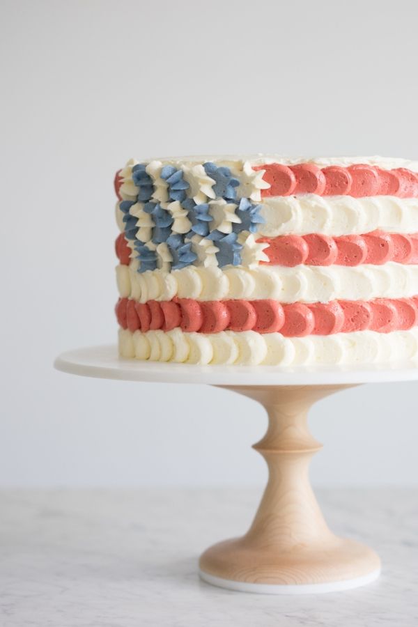 American Flag Layer Cake Recipe The Feedfeed