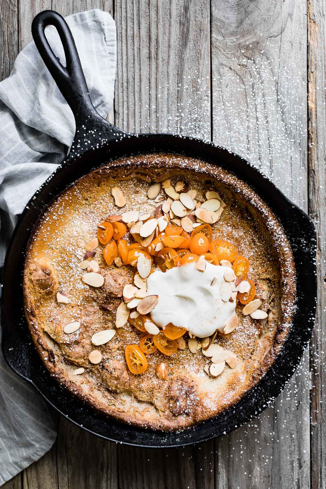 Almond Dutch Baby with Honeyed Kumquats Recipe The Feedfeed