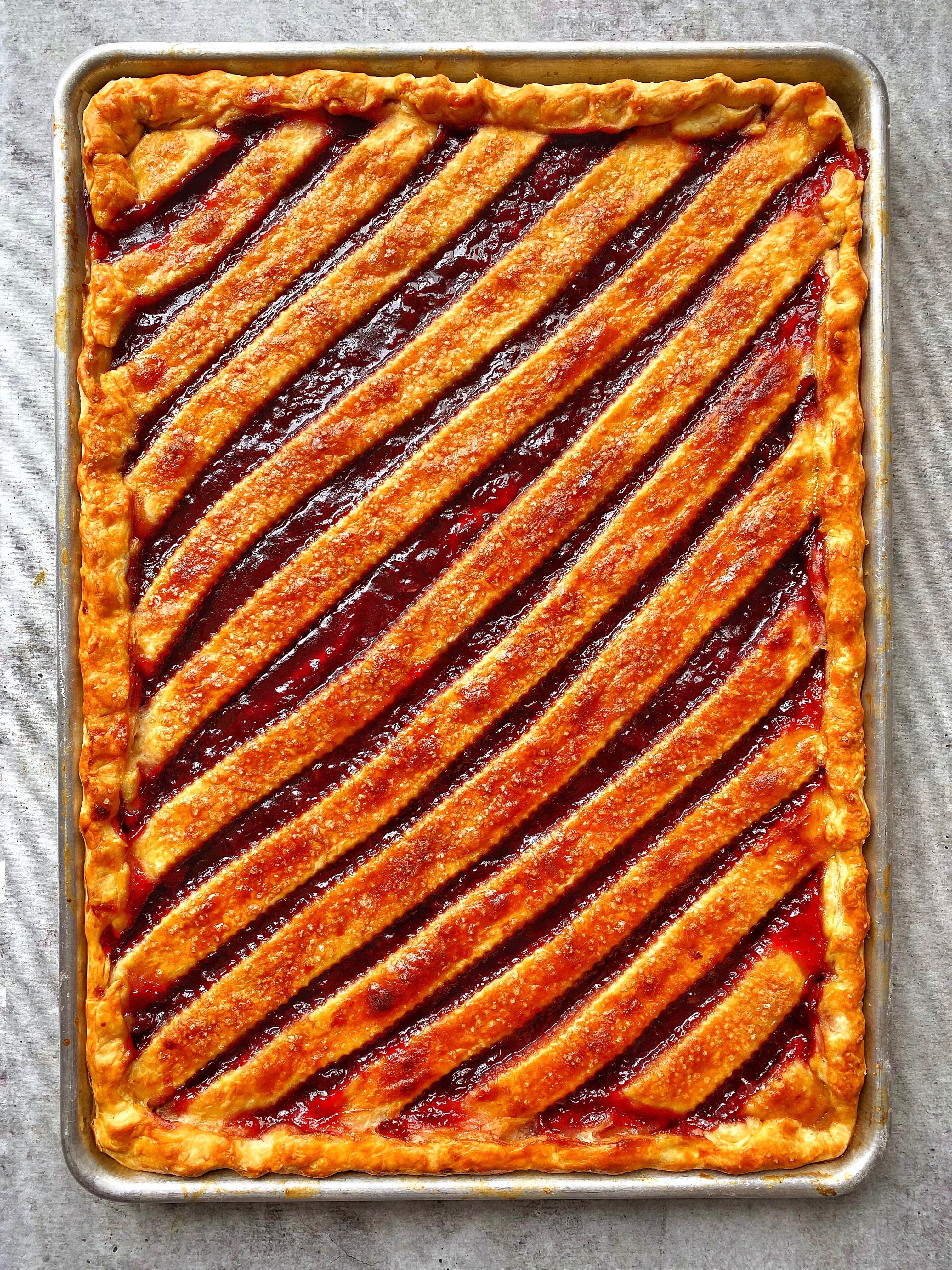 Sour Cherry Slab Pie Recipe The Feedfeed