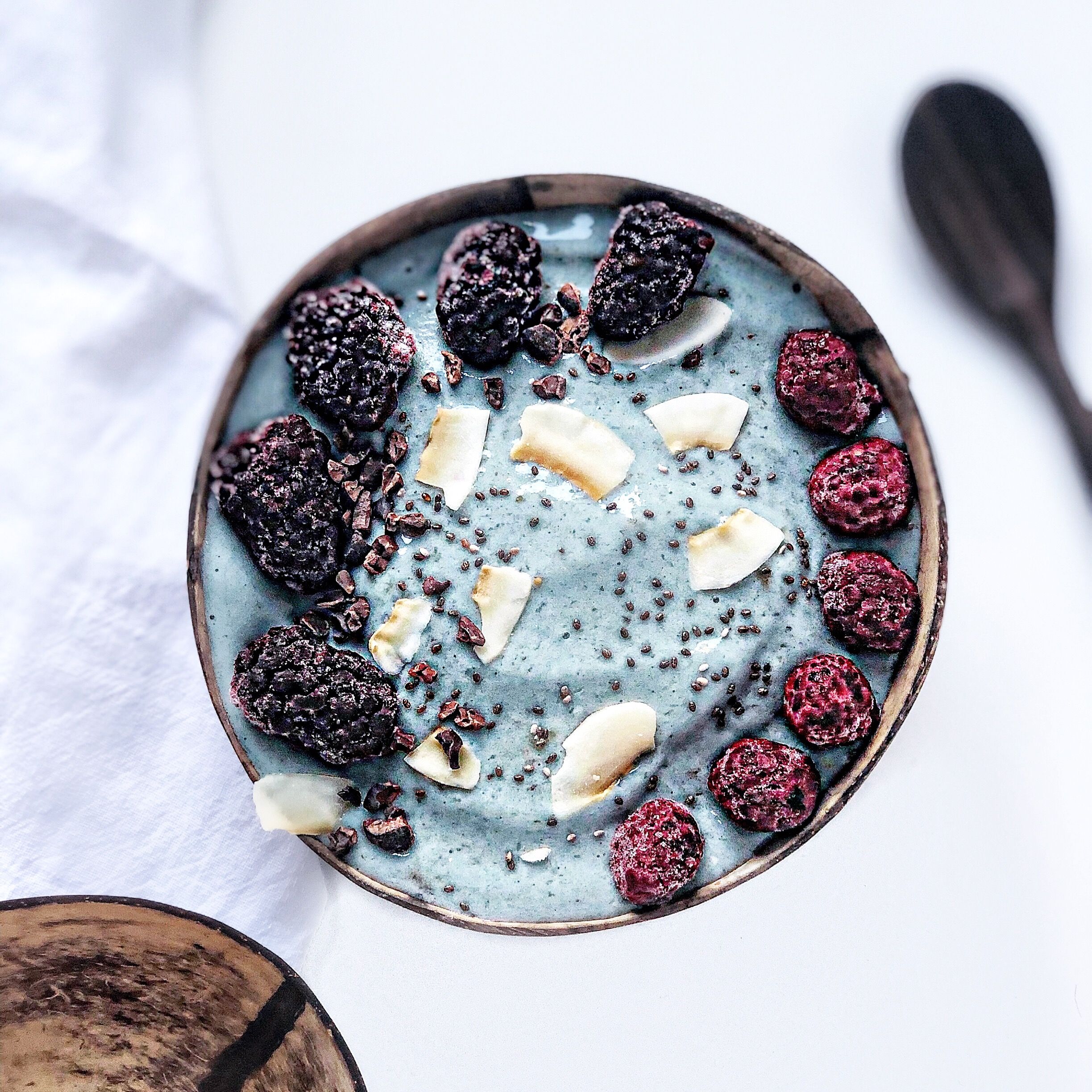 Blue Spirulina Nice Cream Recipe The Feedfeed