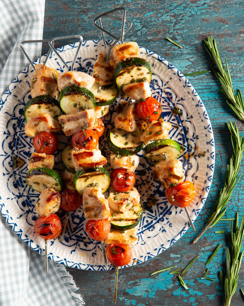 Chicken Kabobs with Zucchini and Cherry Tomatoes Recipe The Feedfeed