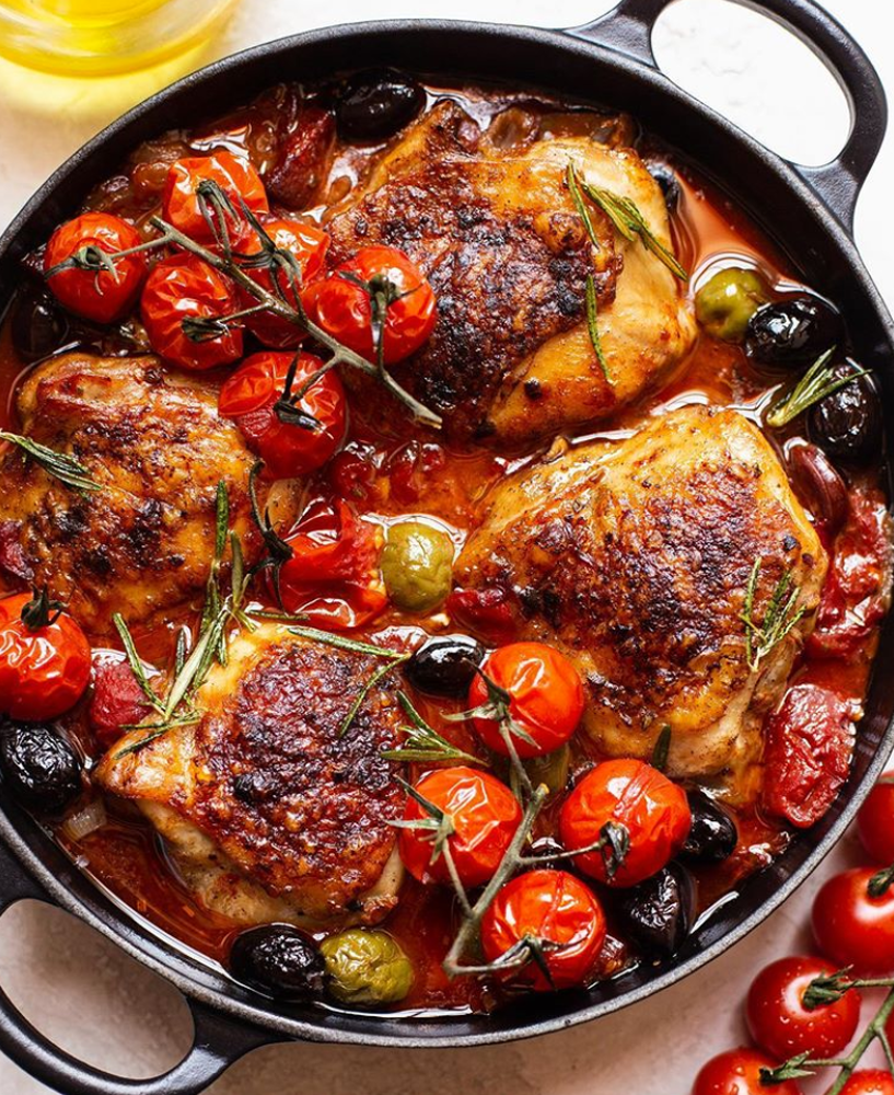 Chicken with Chorizo, Tomatoes and Olives Recipe The Feedfeed