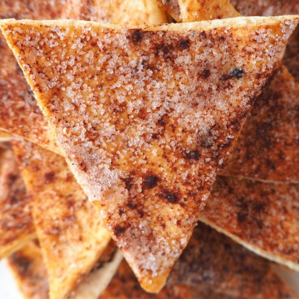 Cinnamon sugar pita chips Recipe The Feedfeed