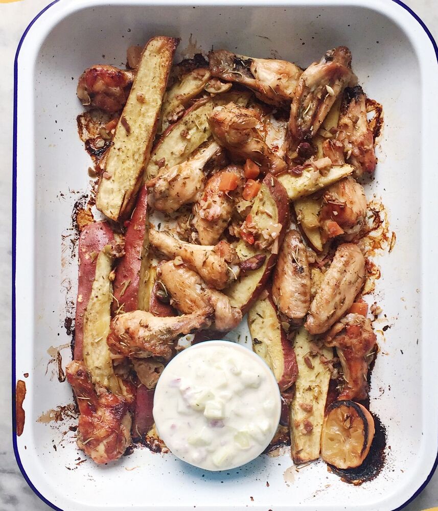 Mediterranean Inspired Wings & Wedges Video Recipe The Feedfeed