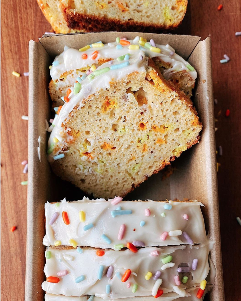 Vegan Funfetti Loaf Cake by plentysweetelif Quick & Easy Recipe The
