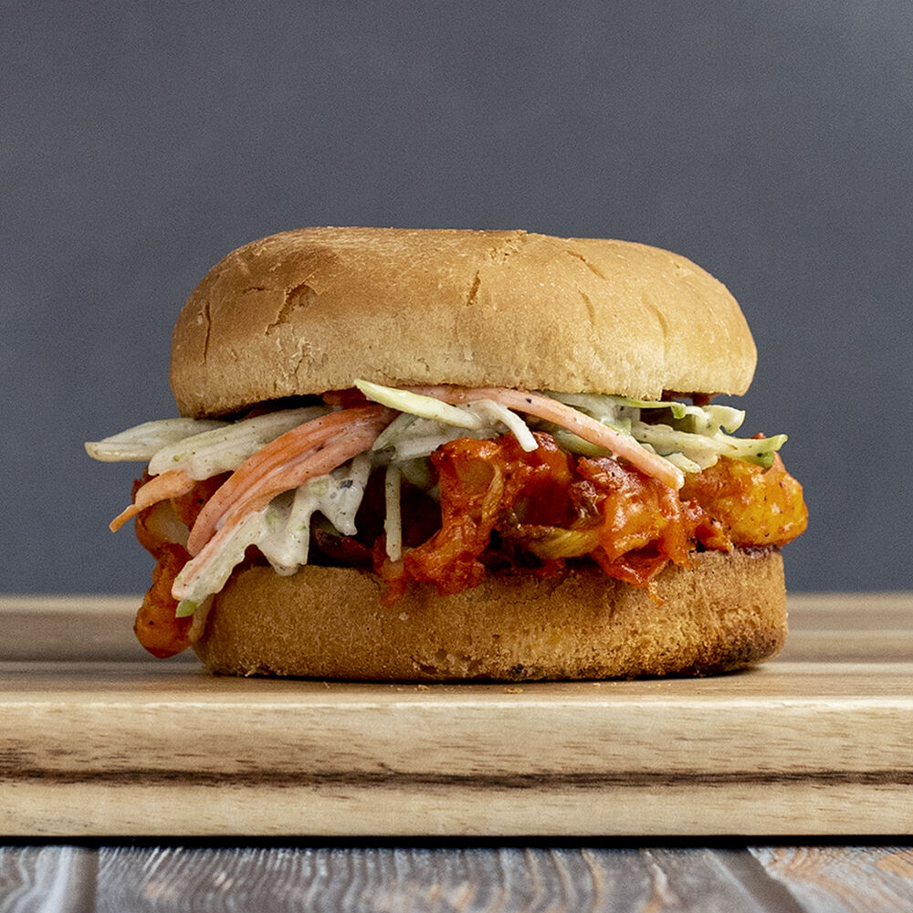 Crispy Vegan Buffalo Cauliflower Sandwich Recipe The Feedfeed