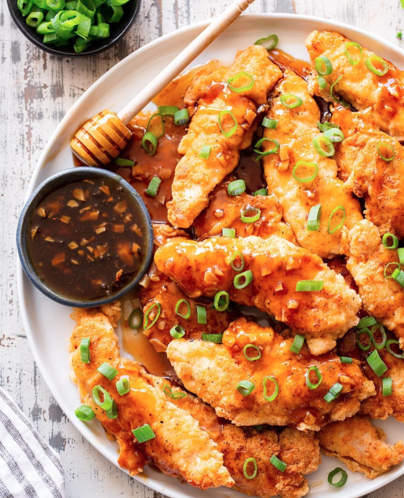 Gluten Free Honey Garlic Chicken Tenders Recipe The Feedfeed
