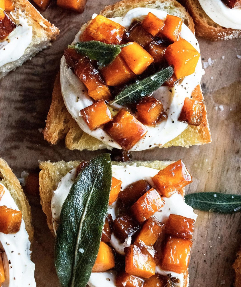Ricotta and Caramelized Butternut Squash Toast Recipe The Feedfeed
