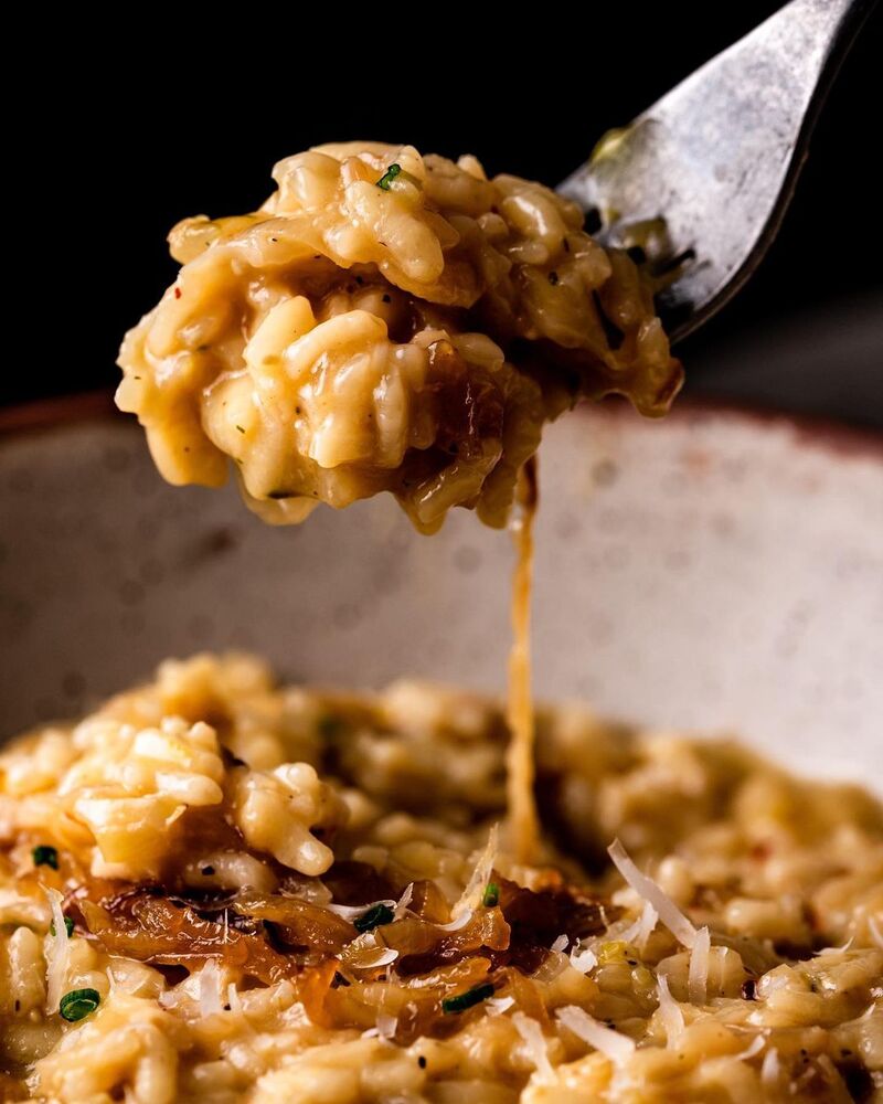 Caramelized Onion Vegan Risotto Recipe The Feedfeed