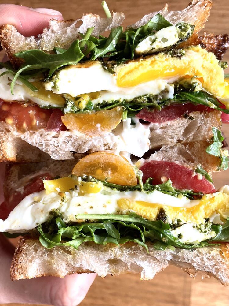 Pesto Egg Breakfast Sandwich Video Recipe The Feedfeed