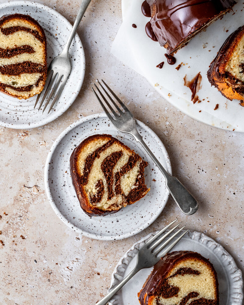 Marble Bundt Cake With Chocolate Glaze Recipe The Feedfeed
