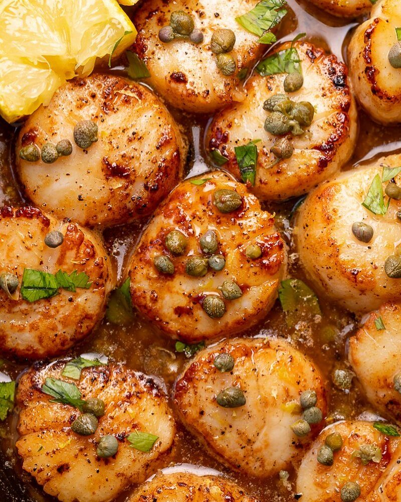 Brown Butter Scallops with Lemon Caper Sauce Recipe The Feedfeed