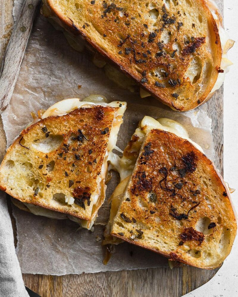 Caramelized Onion and Apple Grilled Cheese Recipe The Feedfeed