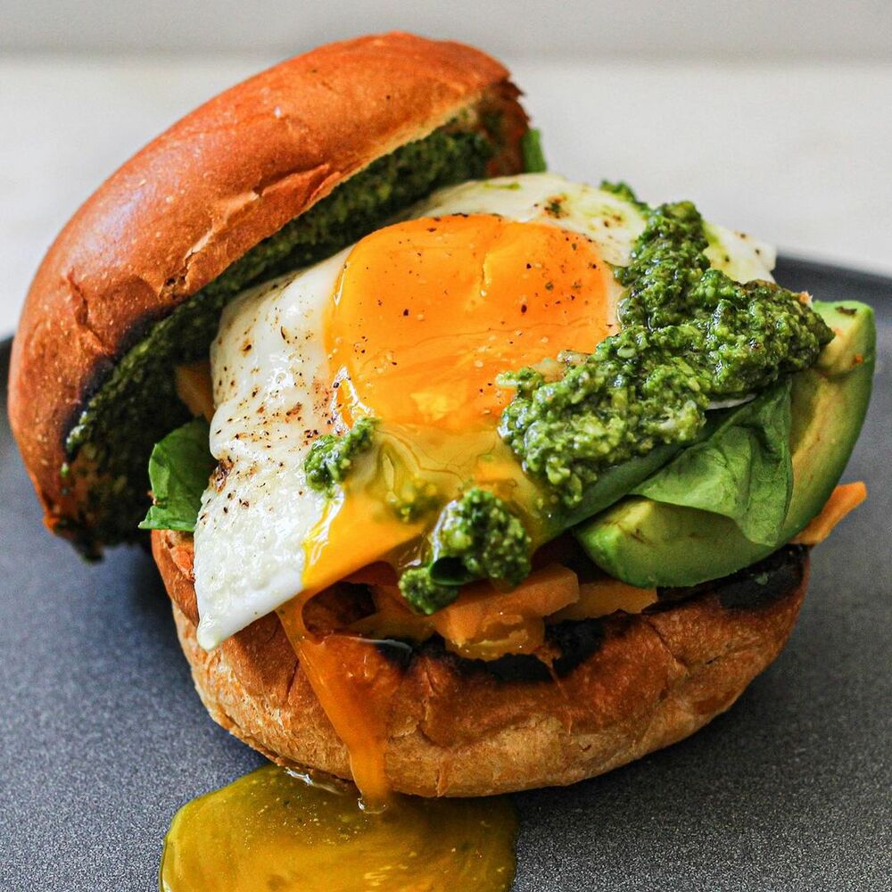 Pesto Eggs Sandwich Recipe The Feedfeed