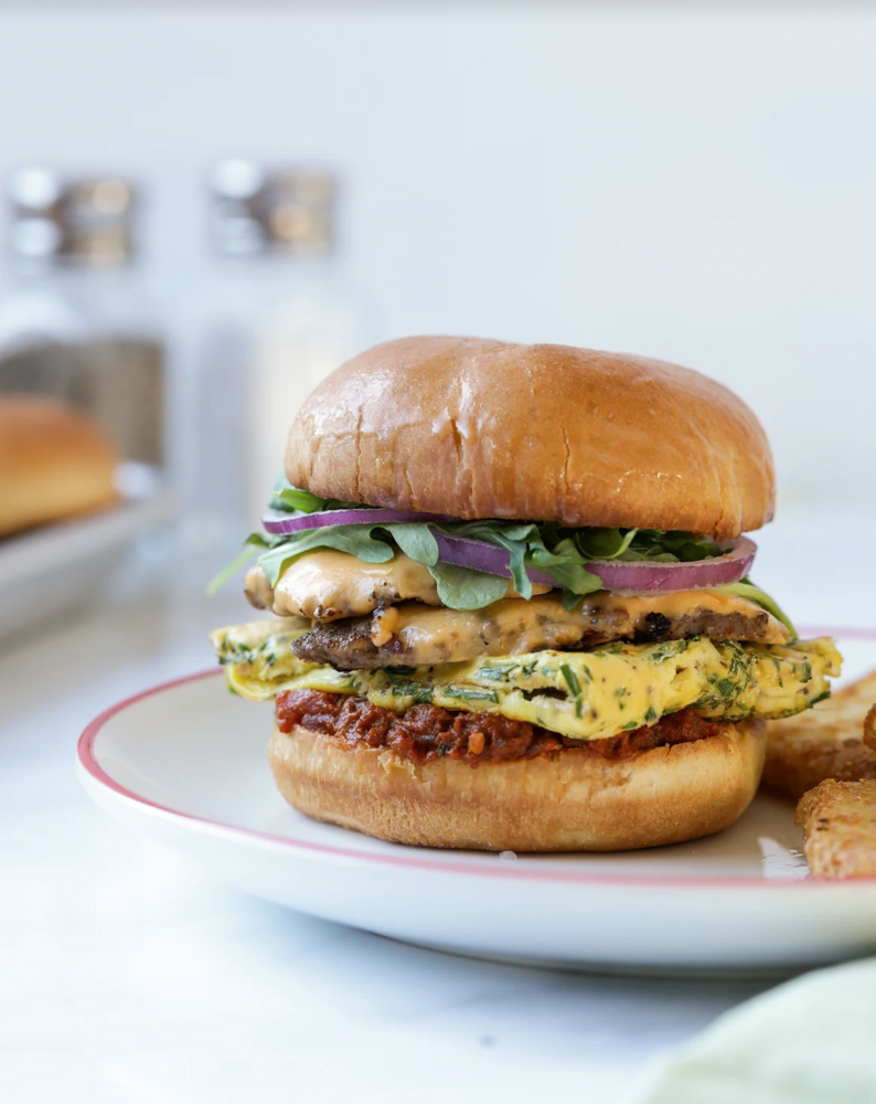 Omelette Smash Burgers Recipe The Feedfeed