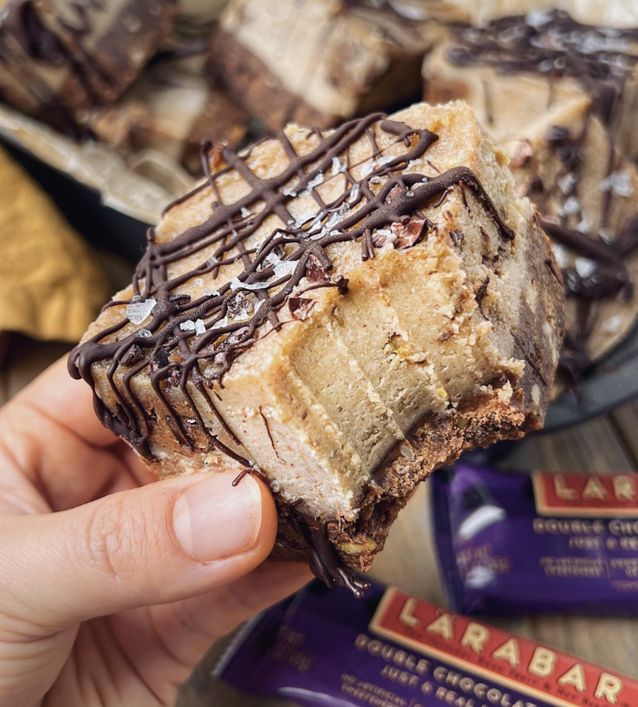 No Bake Double Chocolate Truffle Cheesecake Bars Recipe The Feedfeed