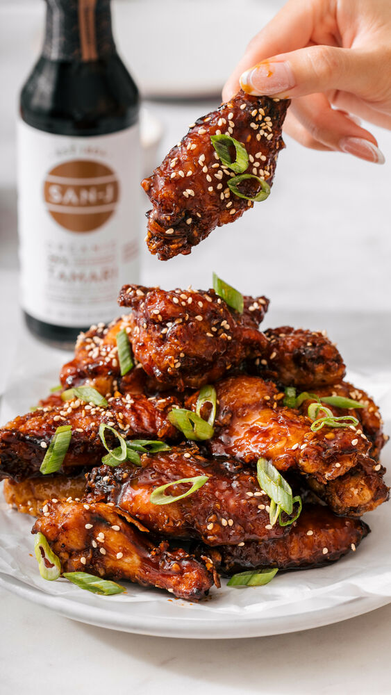 Soy Garlic Chicken Wings Video Recipe The Feedfeed