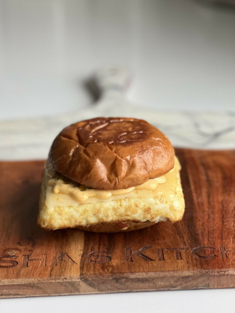 Deviled Egg White Burger Video Recipe The Feedfeed