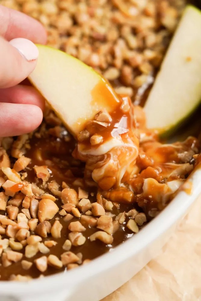 Cream Cheese Caramel Apple Dip with Toffee Bits Recipe The Feedfeed