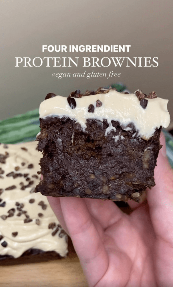 4Ingredient Protein Brownies Recipe The Feedfeed