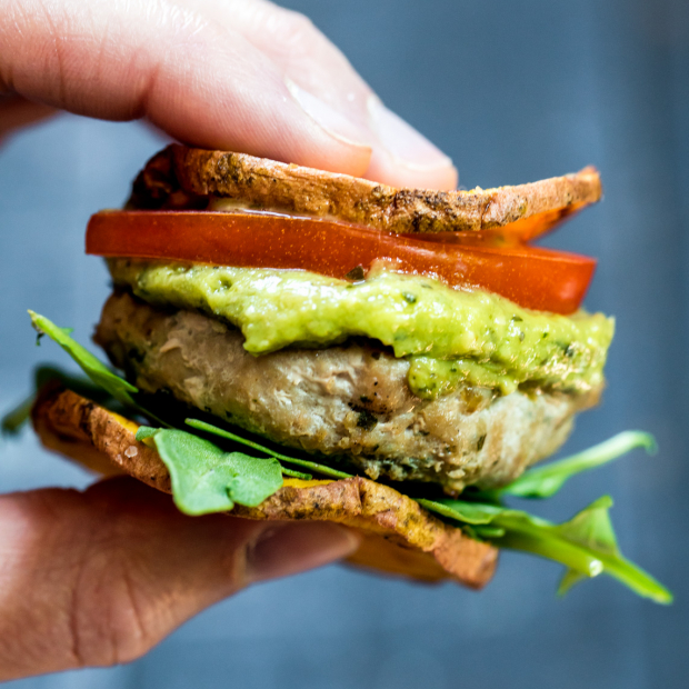 Pesto Turkey Burger Sliders by ambitiouskitchen, The Feedfeed