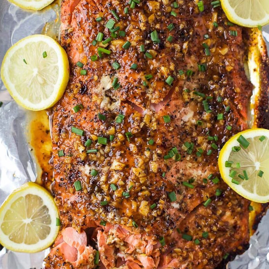 Baked Honey Mustard Salmon Recipe The Feedfeed