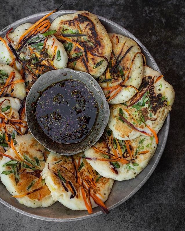 Savory Korean Kimchi Pancakes Recipe The Feedfeed