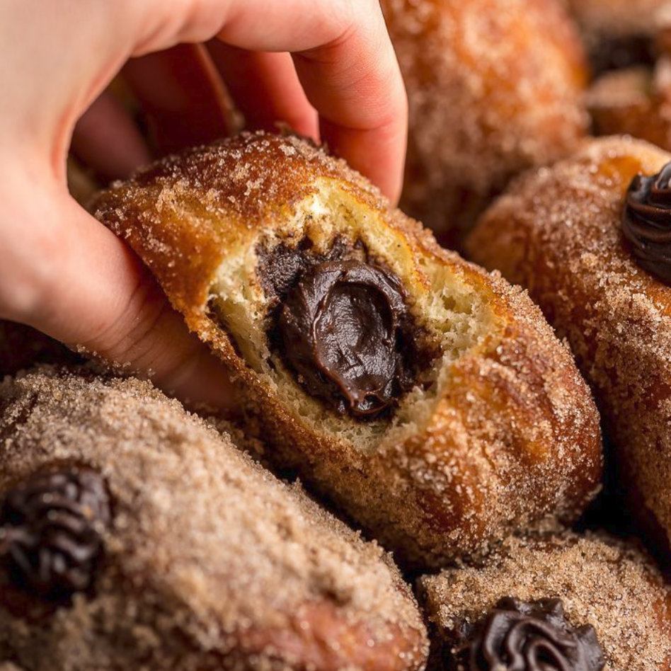 Hazelnut Cream Filled Donut Recipe The Feedfeed