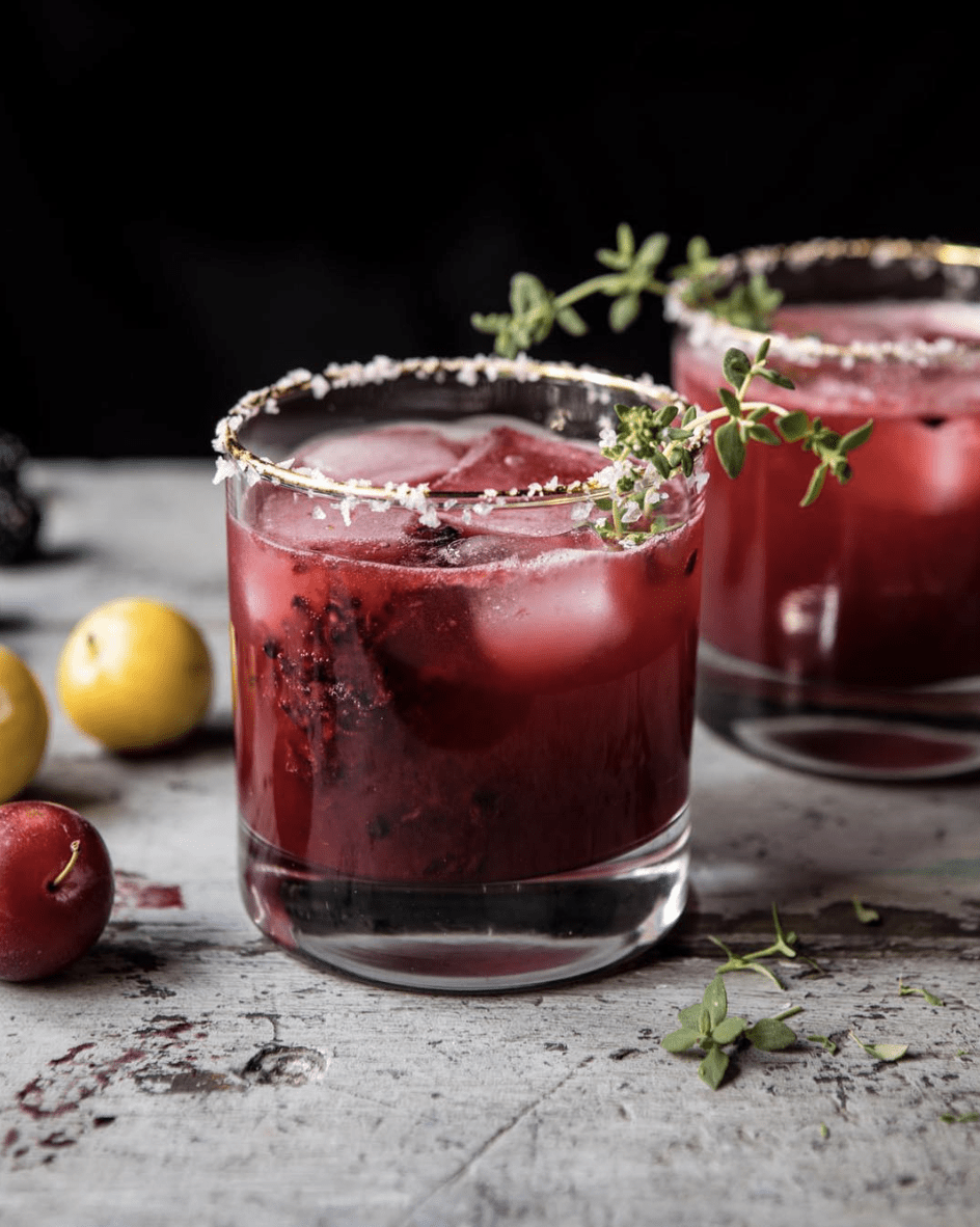 Blackberry Thyme Tequila Margaritas Recipe The Feedfeed