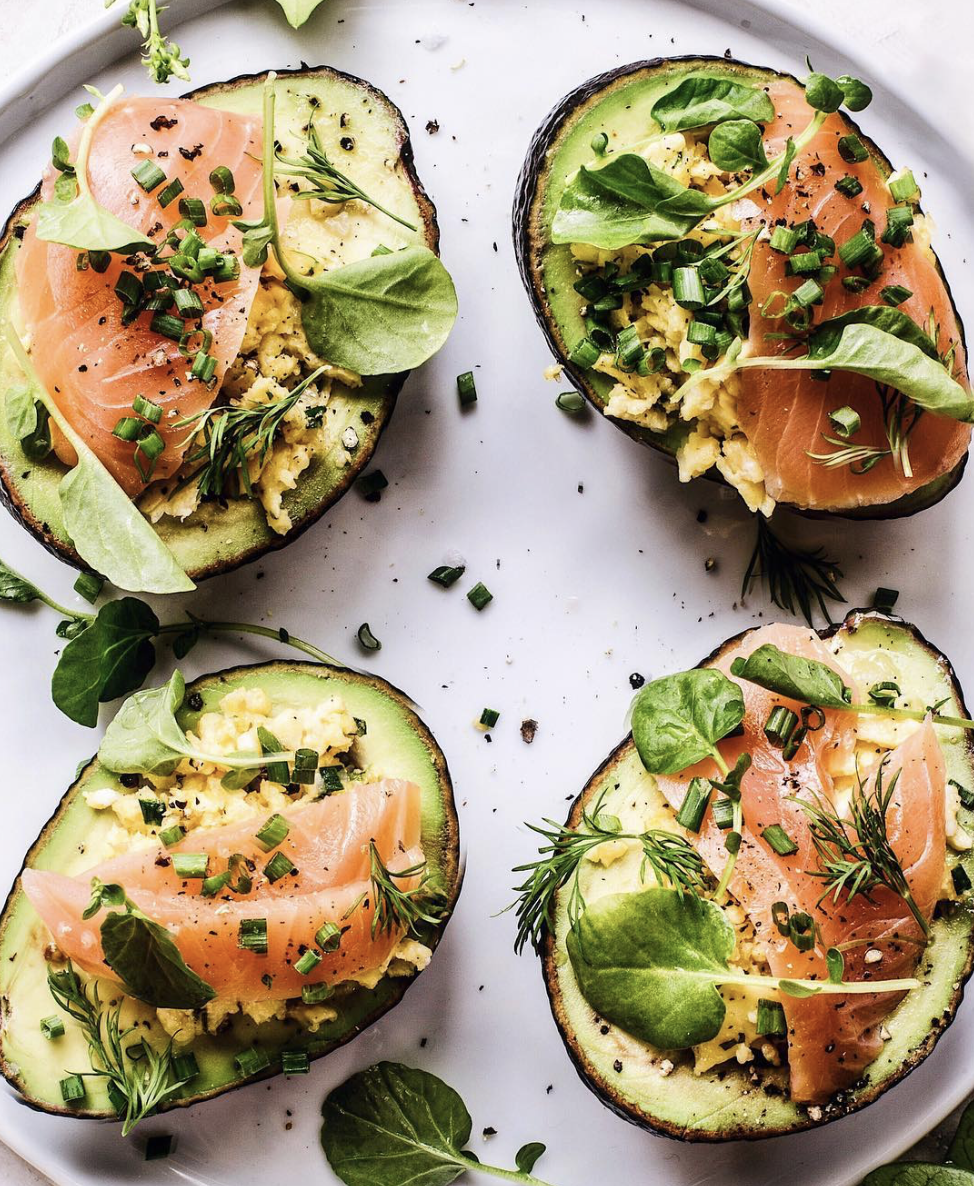 Scrambled Egg Stuffed Avocado with Smoked Salmon Recipe The Feedfeed