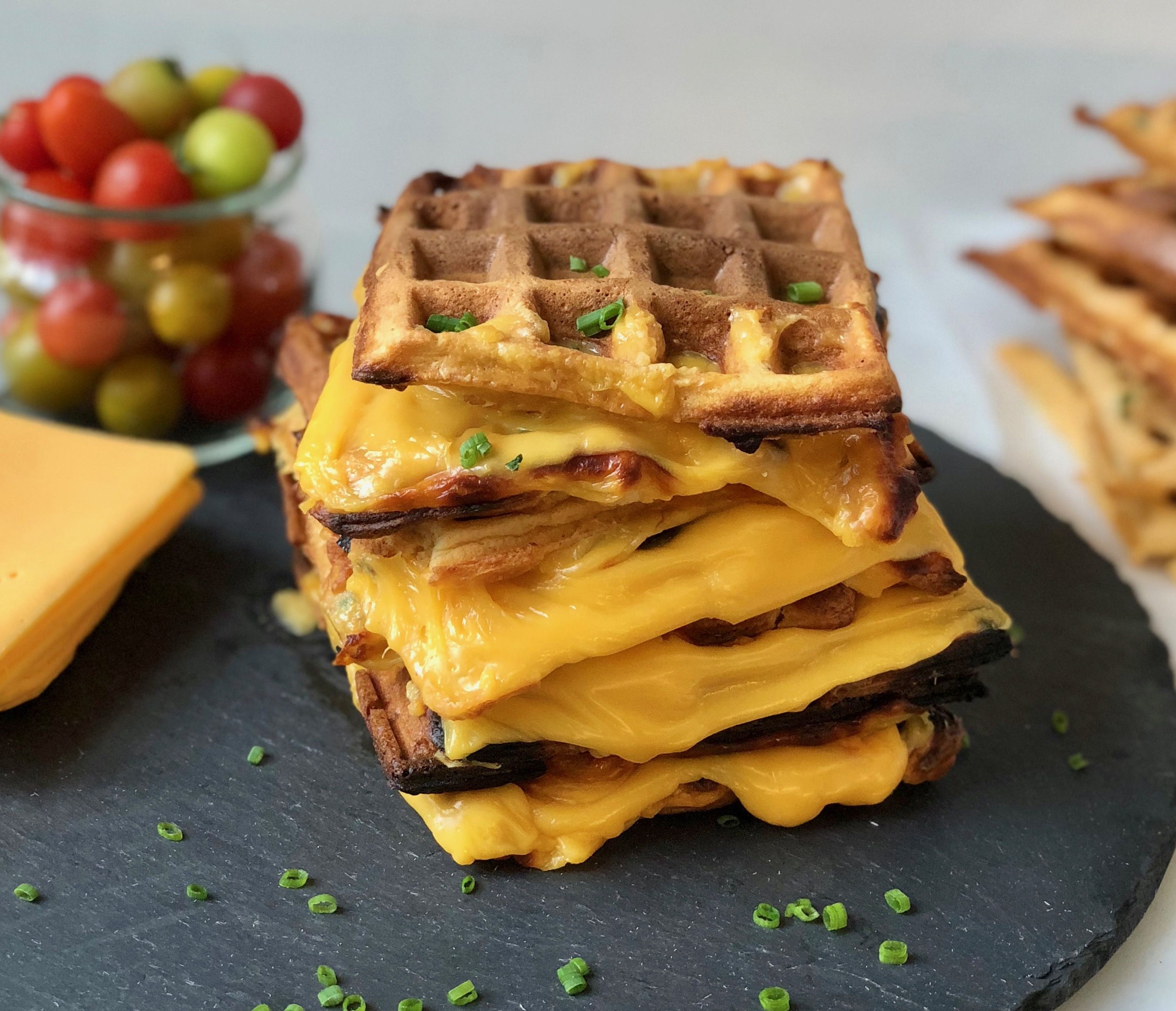 Grilled Cheese Wafflewiches by lalalunchbox Quick & Easy Recipe The