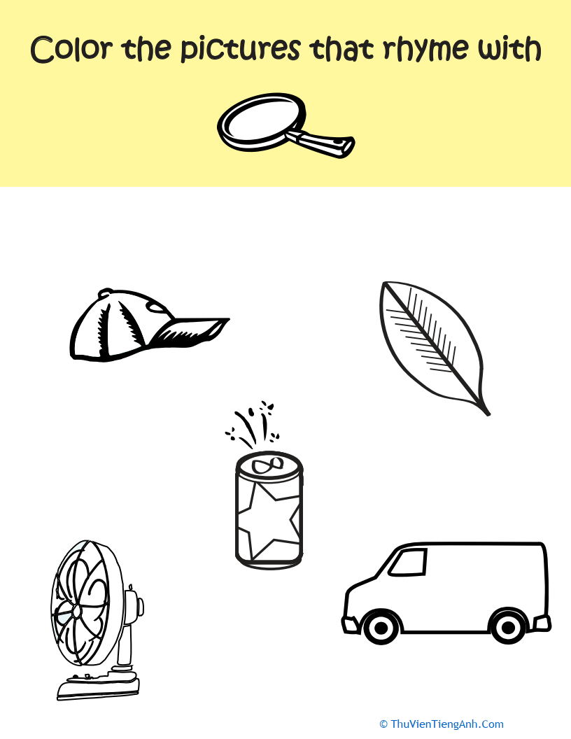 Word Rhyming: Rhymes with Pan - Thư Viện Tiếng Anh
