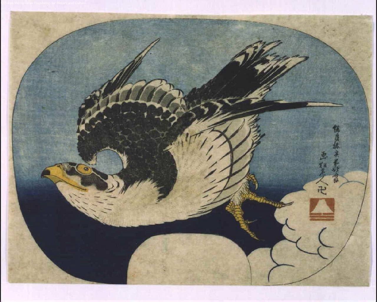Katsushika Hokusai A Hawk Edo Tokyo Museum Ukiyoe Search
