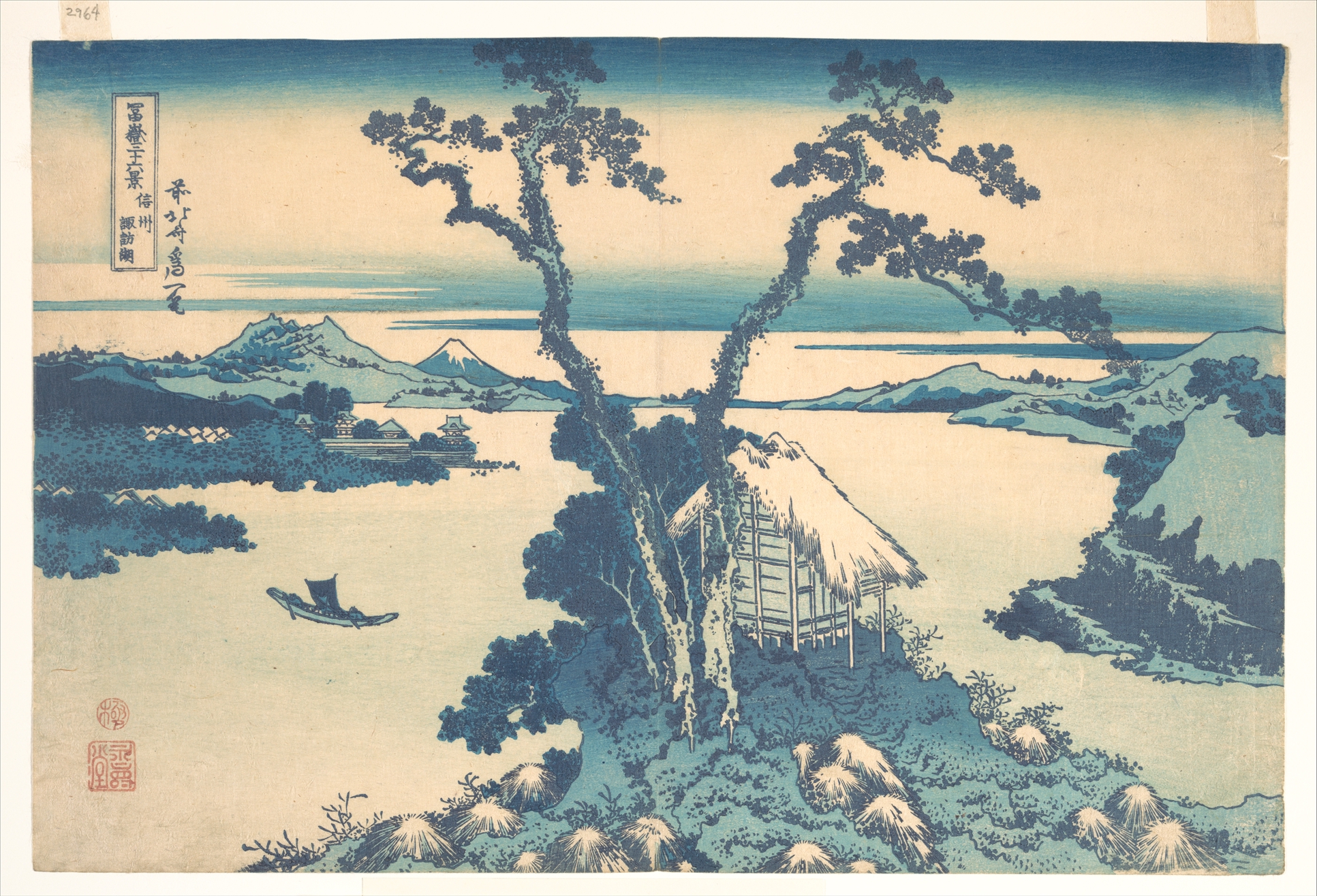 Katsushika Hokusai Lake Suwa in Shinano Province (Shinshû Suwako
