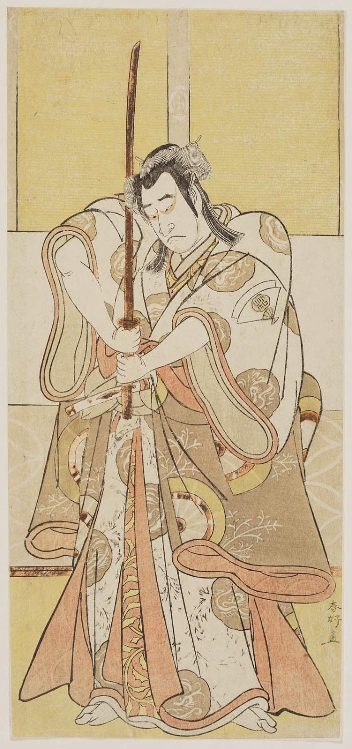 勝川春好 Actor Onoe Matsusuke as Takanori Shinno ボストン美術館 浮世絵検索