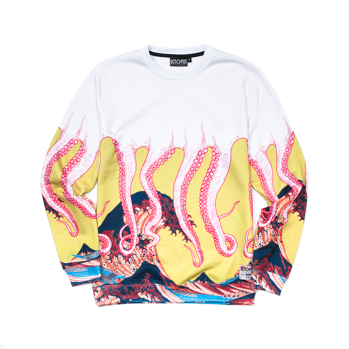 OCTOPUS CREWNECK Sublimated Print Crewneck Sweatshirt Nami 波