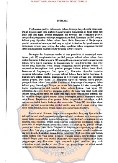 Top PDF Partikel penegas kalimat dalam Bahasa Jawa Dialek Banyumas di  Banjarnegara. - 123dok.com