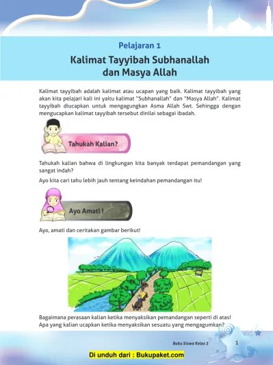 Top PDF Pelajaran 1 Kalimat Tayyibah Subhanallah dan Masya Allah -  123dok.com
