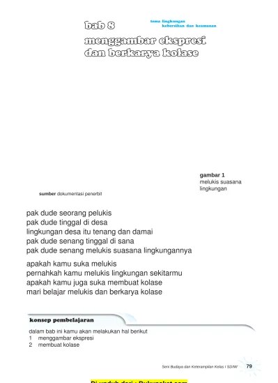 Pelajaran 8 Menggambar Ekspresi dan Berkarya Kolase