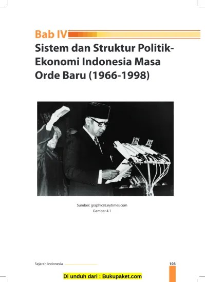 Bab 4 Sistem dan Struktur Politik Ekonomi Indonesia Masa OrdeBaru (1966  1998)