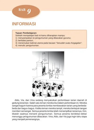 Bahasa Indonesia SD MI Kelas 4. Bab 9
