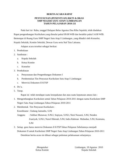 Top PDF Contoh Berita Acara - 123dok.com