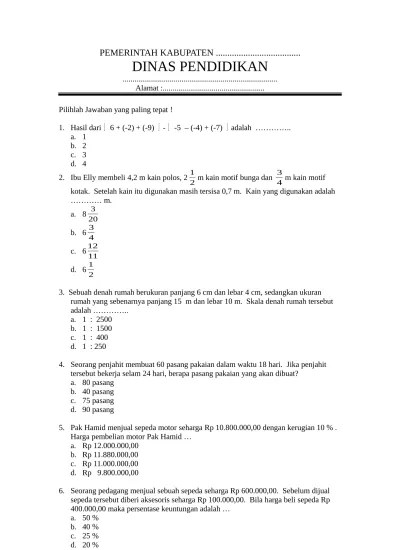 Top PDF SOAL TRY OUT PRA OSK SMP - IPS SMP - 123dok.com